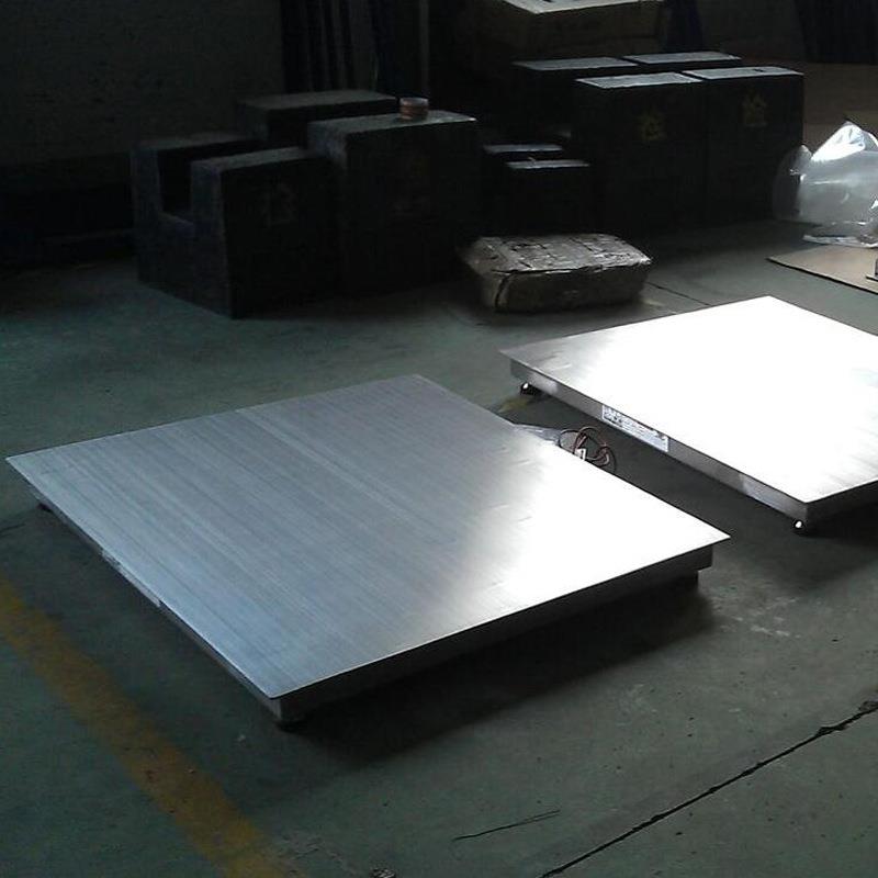 不锈钢防水电子地磅秤1-3吨地磅化工磅秤畜牧加厚小磅秤3吨