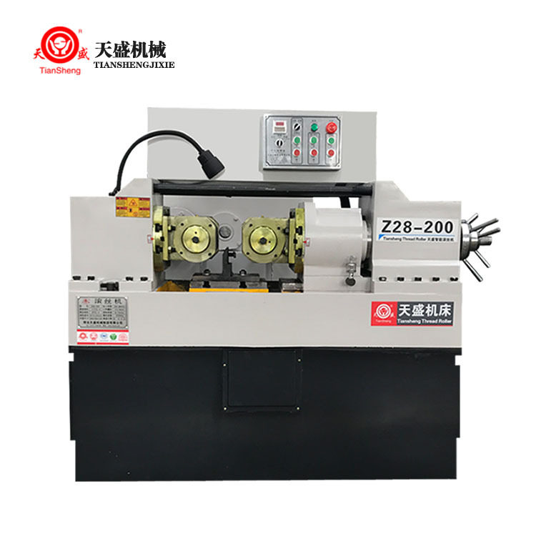 天盛直螺纹滚牙机Z28-200型两轴滚花机全自动数控钢筋滚丝机