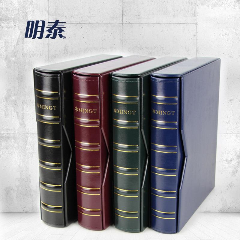 明泰PCCB皮革集邮册竹节背纸币邮票定位册