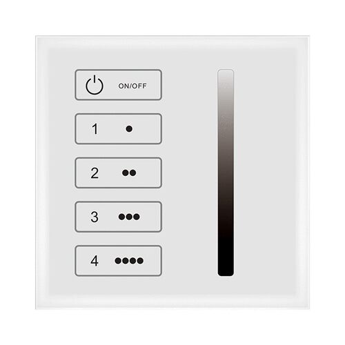 单区或4区24VDC/DALI总线供电DALI主控触摸面板TL4-1D
