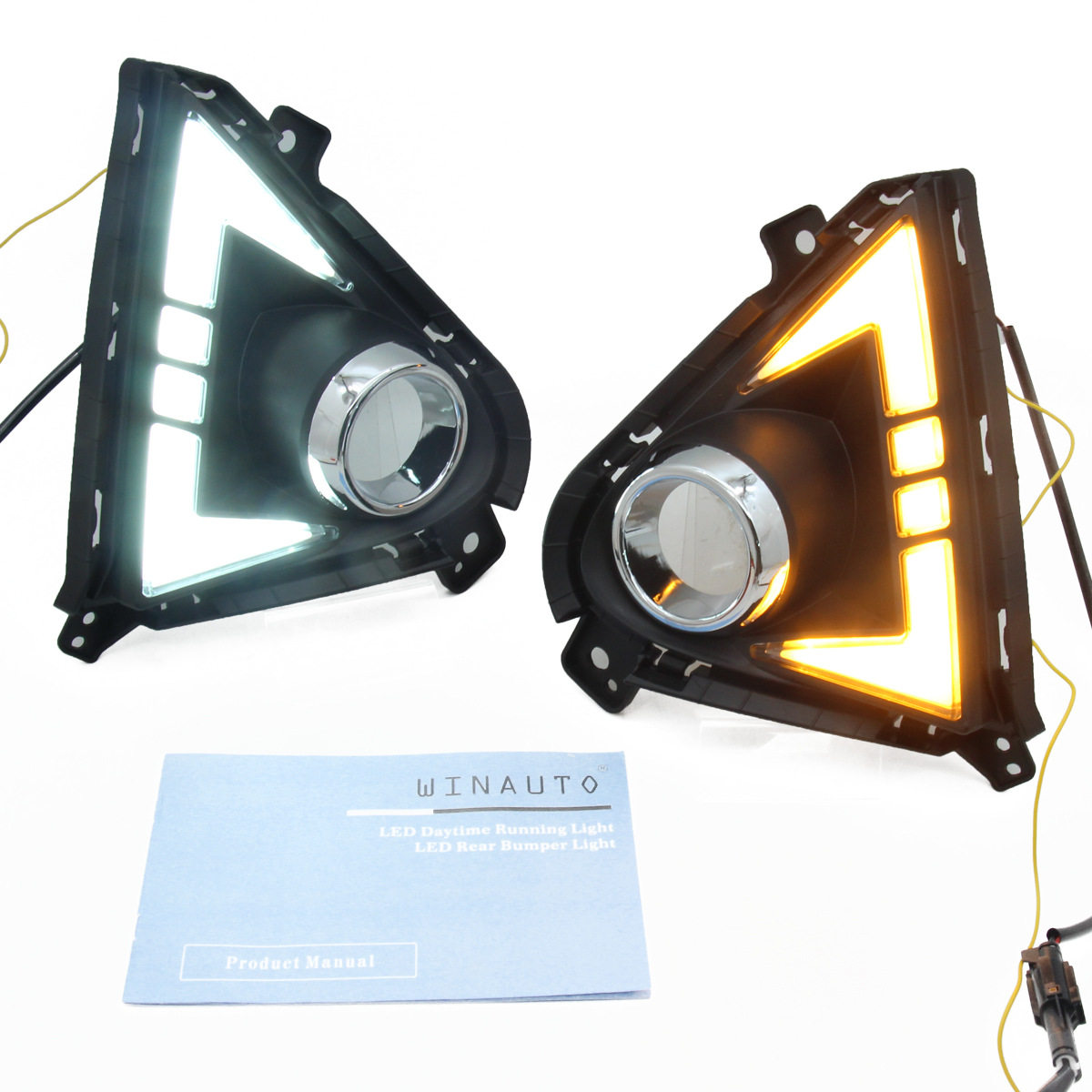 适用于雅绅特Accent 2021 LED日行灯日间行车灯雾灯双色厂家直销