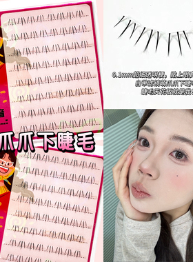 半山音小猫爪萌爪下睫毛假睫毛韩系女团自然仿真根根分明单簇BV31