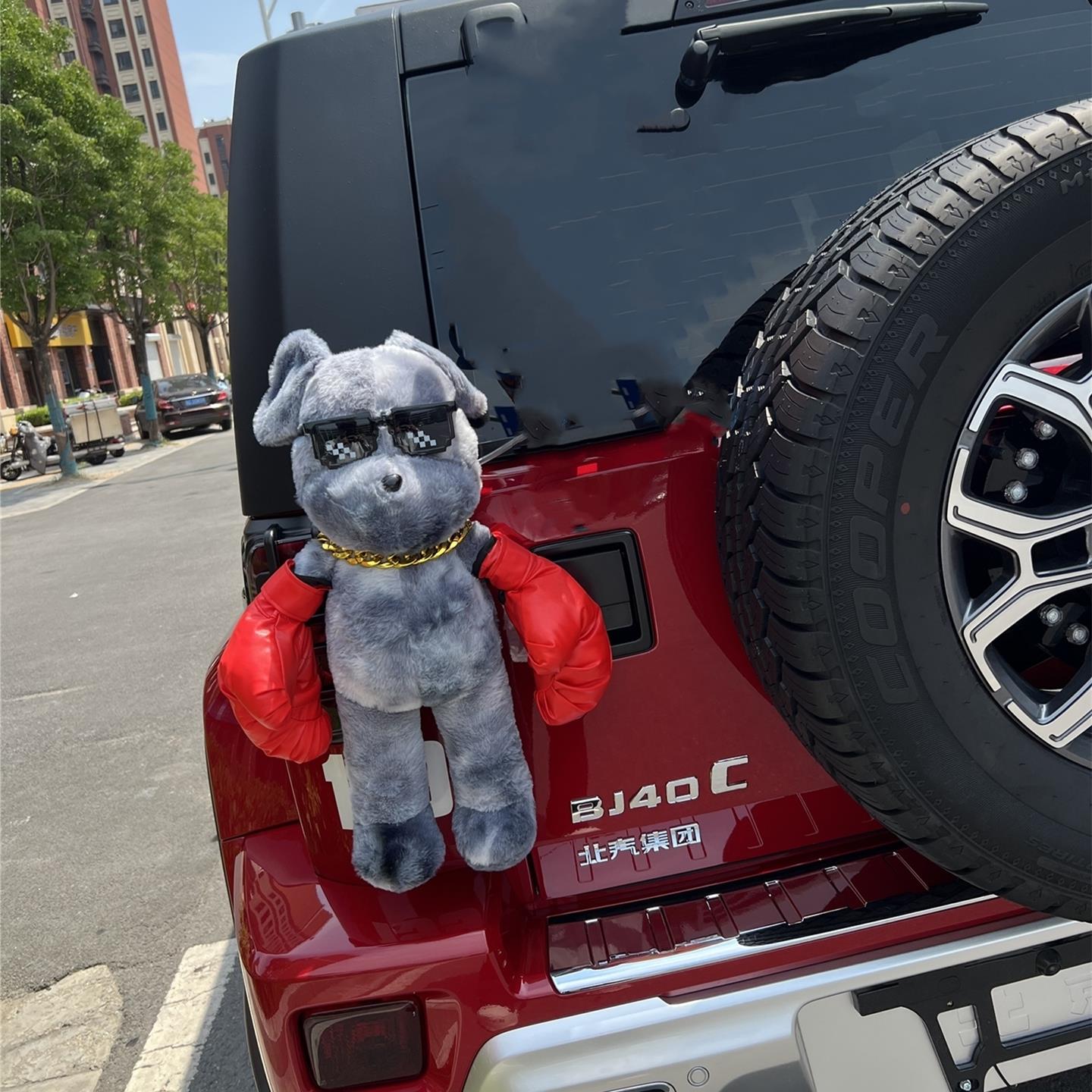 汽车摆件车尾挂件车外公仔车载玩偶装饰品饰品后尾尾部2026年新款