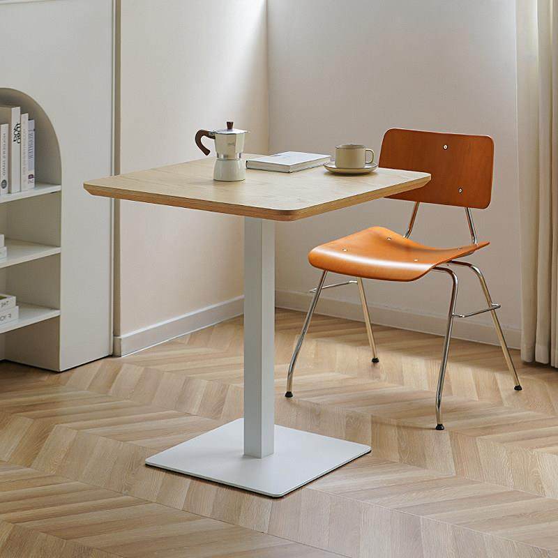 北欧复古实木小方桌正方形餐桌商用售楼处洽谈桌椅奶茶店咖啡桌子