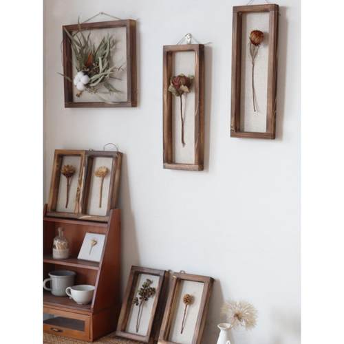 WULIHOME植物标本画框复古画作墙面干花家居客厅店铺陈列装饰