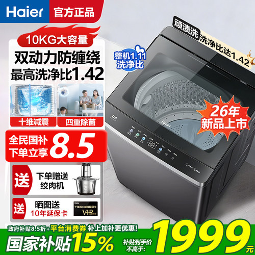 10公斤双动力波轮洗衣机6VE2