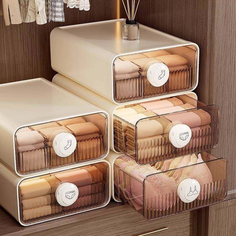内衣收纳盒抽屉收纳家用贴身衣物三合一文胸内裤袜子衣柜分格整理,收纳整理,首饰盒,淘宝优惠券,粉丝福利购,淘宝优惠卷