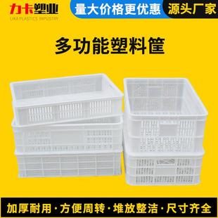加厚周转塑料筐塑料鸡鸭苗运转箱蔬菜蘑菇辣椒龙虾筐