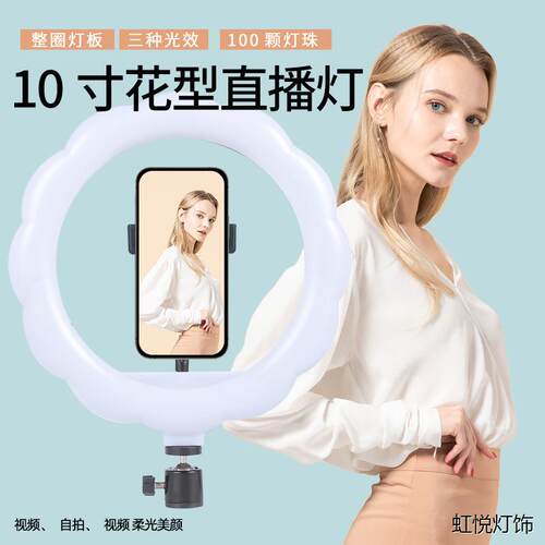 10寸花型补光灯网红摄影