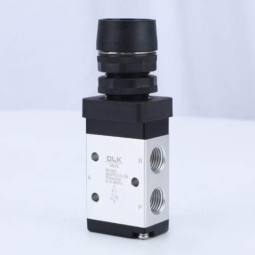 OLK机械阀M3PF210-08/110-06二位三通平头按钮一进一出开关欧雷凯