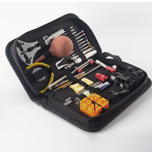 。修表工具套装手表拆表带换表带换电池拆后盖工具包机械表保养维