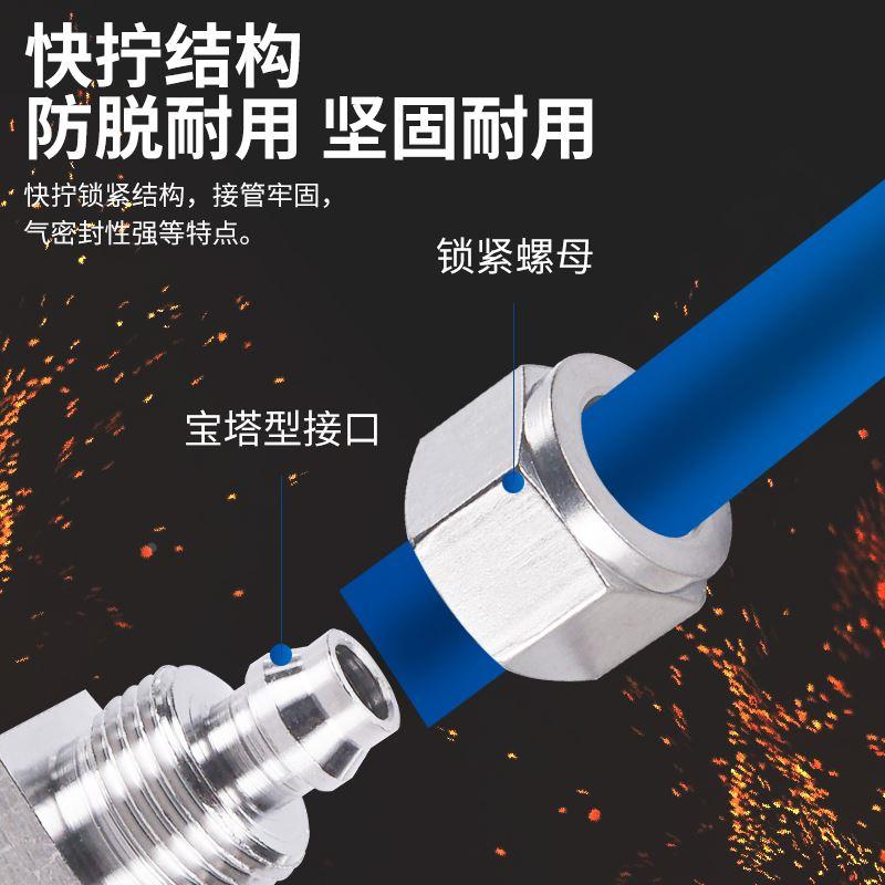 不锈钢快拧PL直角弯头接头耐高压耐高温BXGKNPL4/6/8/10/12/14/16