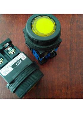 富士带灯按钮开关 自复位30MMLED灯珠AR30FOL-10EGG 01E4R 11M3YW