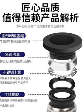 PC401铜镀镍气动元件气管快速接头6M5带螺纹601直通602快801插802