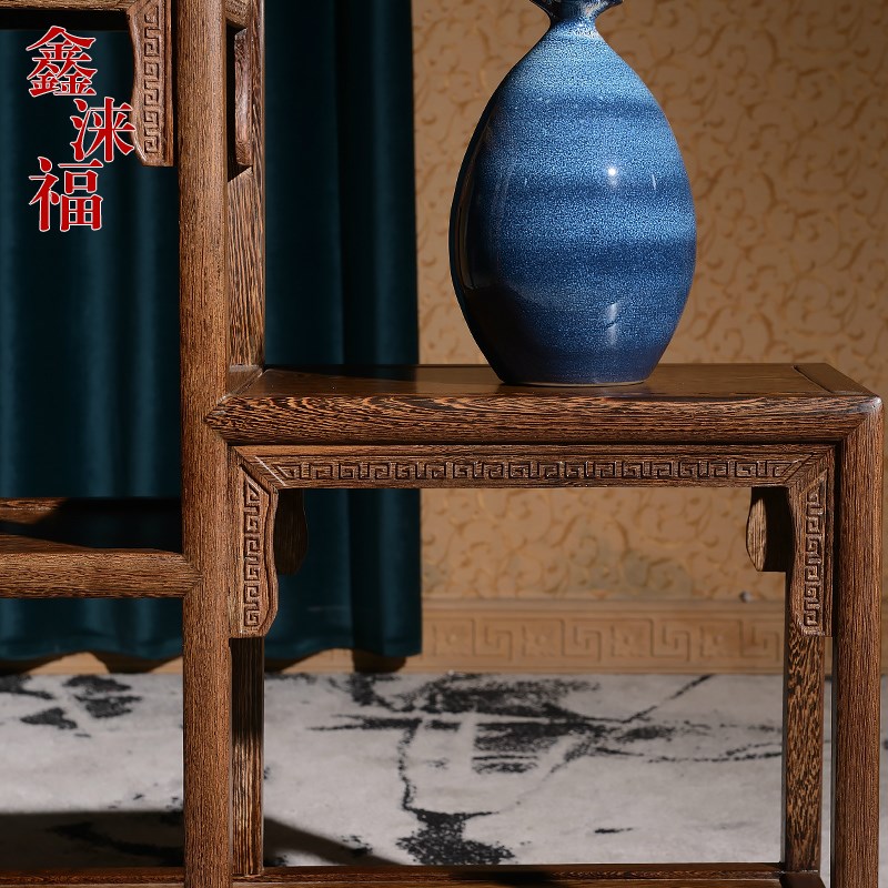 鑫涞福红木花架鸡翅木落地盆景架实木多层花几阳台置物架高低