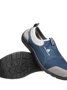 代尔塔 301216防砸防静电防刺穿蓝色 透气钢包头劳保鞋防滑安全鞋