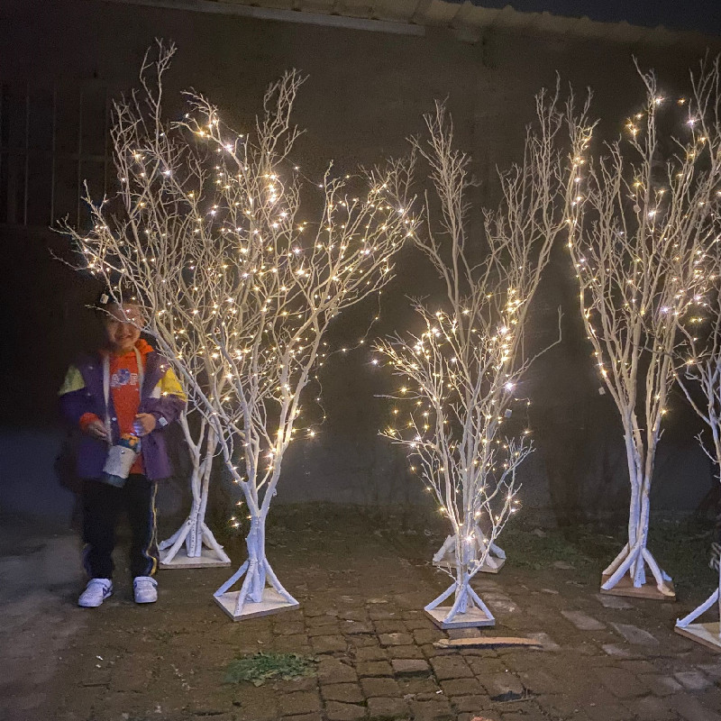 干树枝白色树干许愿树橱窗装饰树婚庆道具珊瑚树白色树枝装饰