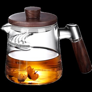 煮茶器玻璃泡茶壶茶水分离过滤耐高温黑晶炉烧水壶家用 大容量新款