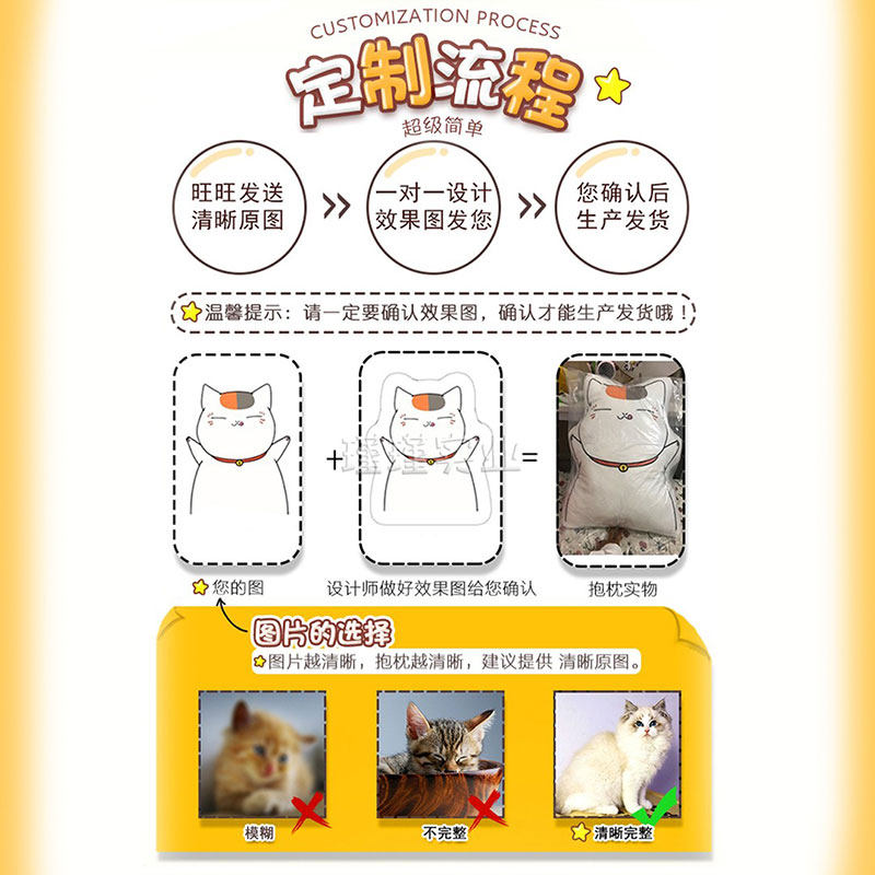 异形抱枕定制diy毕业设计靠枕可印照片订制人形玩偶宠物靠垫枕头