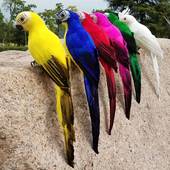 Handmade Parrot Creative Lawn 速发25cm Feather Simulation