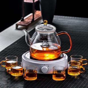 玻璃壶耐高温蒸茶煮茶器电陶炉烧水壶单泡茶壶家用大容量茶具套