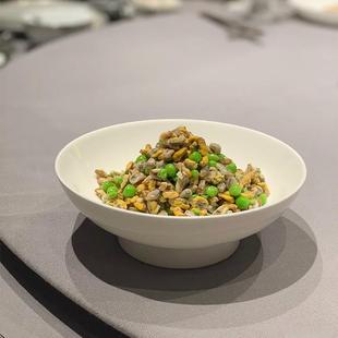 盘凉菜碟子高脚碗 酒店中厨餐具高脚圆形盘菜拼盘盘子会所特色中式