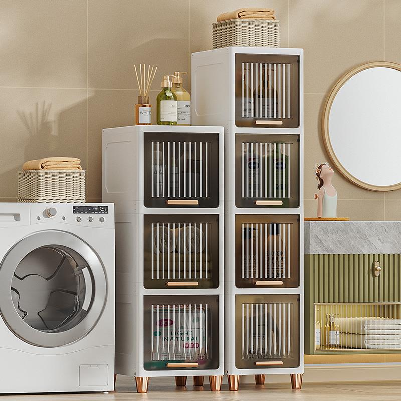 浴室厕所窄缝卫生间夹缝收纳柜缝隙25公分窄柜防水边柜边角置物架