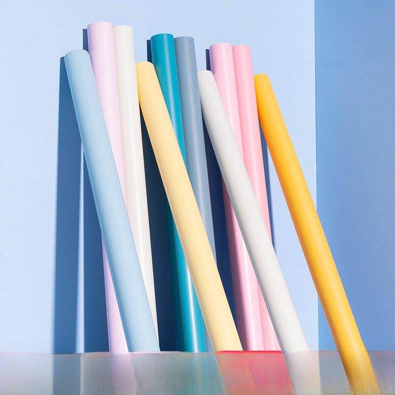 纯色壁纸不干胶卧室暖墙装修宿舍卧室装修壁纸桌面贴纸家具装修