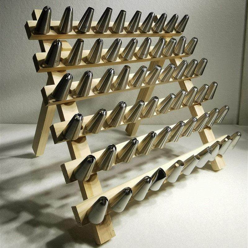 实木管道喷嘴存储架可折叠的烘焙工具存储架管道喷嘴甜甜圈桌面架,收纳整理,整理架/置物架/收纳架,淘宝优惠券,粉丝福利购,淘宝优惠卷