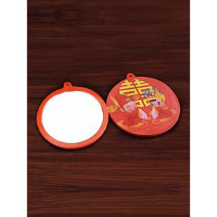 新娘红色压腰小镜子婚庆用品结婚便携迷你化妆镜补妆镜一对手握镜