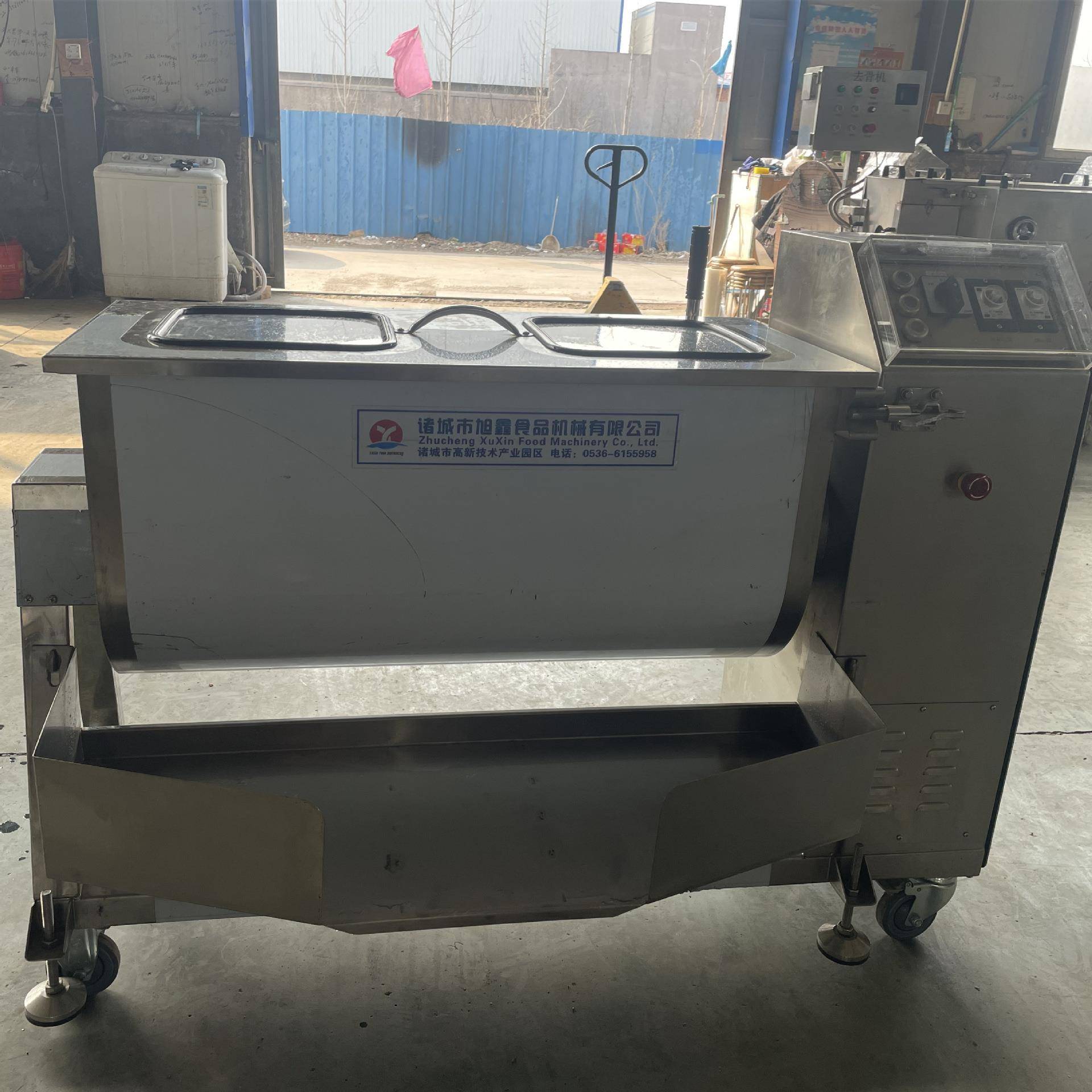 台湾150L拌馅机火腿肠搅拌机千叶鱼豆腐鱼糜肉丸馅料全自动拌馅机