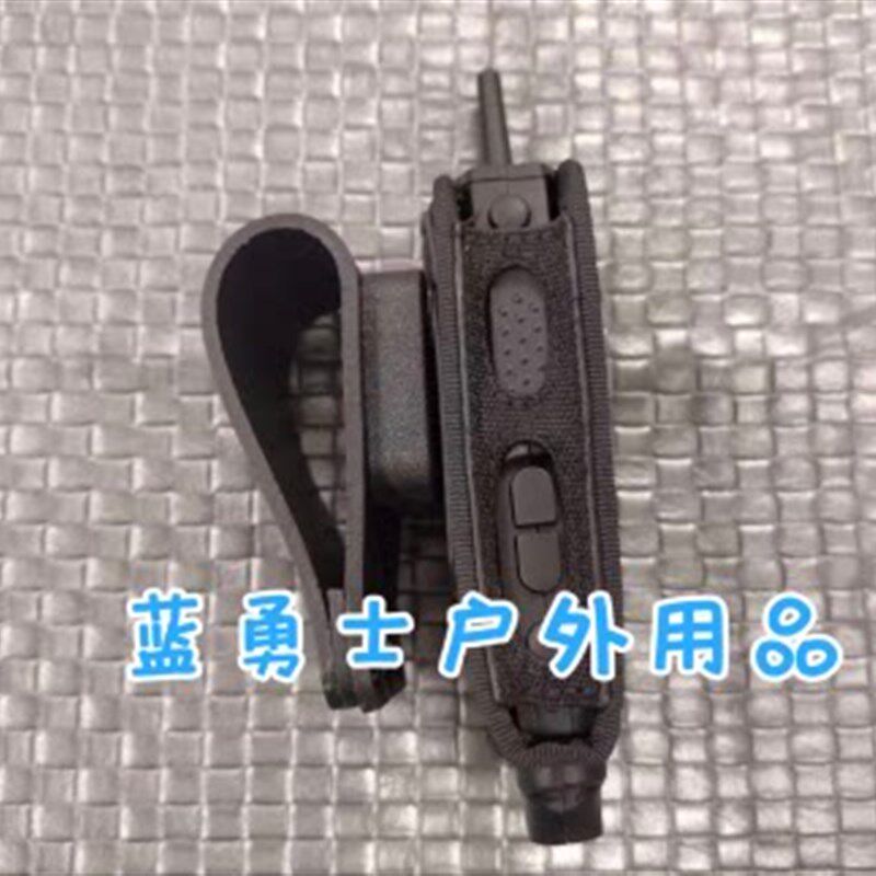 热销对讲机尼龙机套配件 腰挂式对讲机套 新款对讲机保护套 黑色