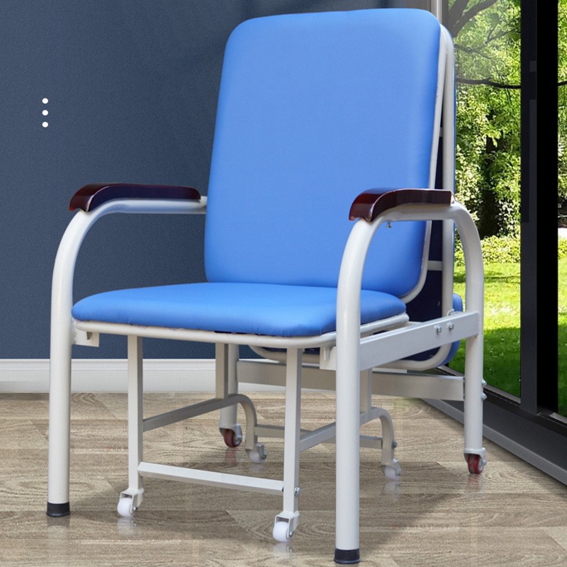 热销陪护椅多功能单人滚轮折叠医院养老院门诊家用老人午休椅子陪
