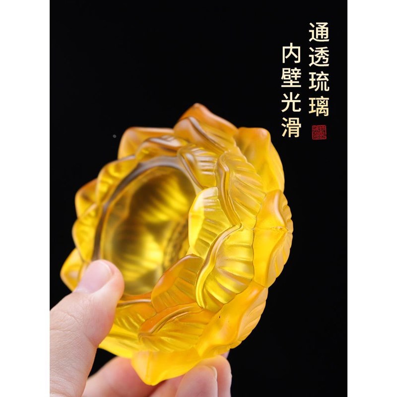 热销2025酥油灯底座七彩莲花灯烛台长明灯座灯盏佛台家用供灯佛灯