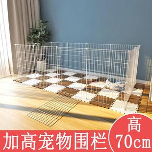 封顶拦猫围栏加高防跳网狗狗栅栏超大自由空间大型犬铁网家用笼子