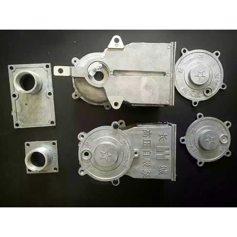 。家用增压泵头 高压泵头 自吸泵配件 自吸铝水泵头 进水口 出水