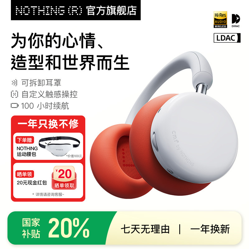 CMF by NOTHING Headphone Pro 头戴式蓝牙耳机主动降噪政府补贴