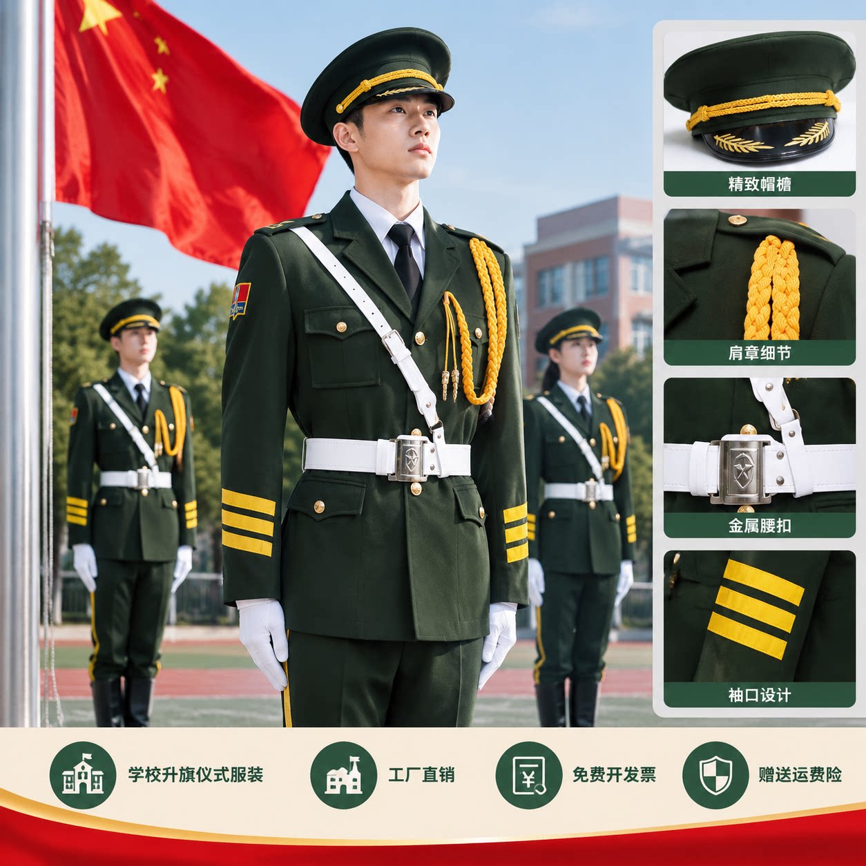中小学升旗手仪仗队礼服