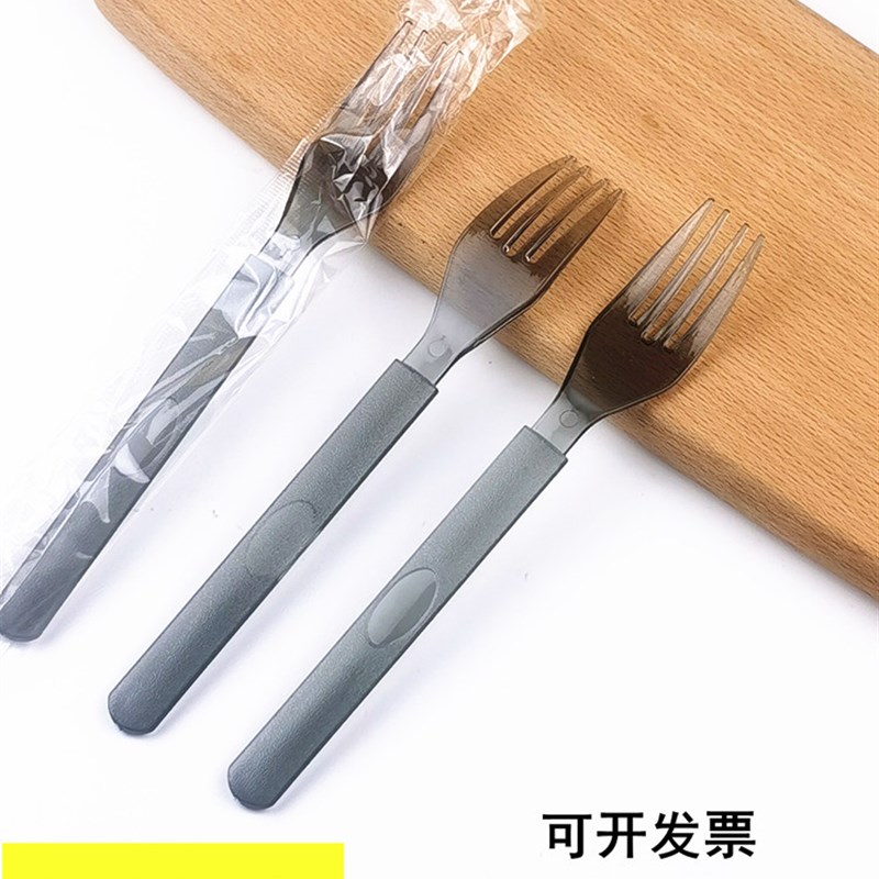 一次性塑料叉子整箱单独包装高档义大利面外送叉加厚水果牛排西餐