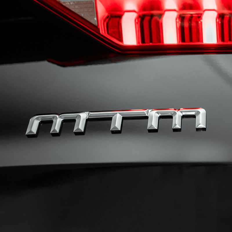 MTM个性化定制英文字母标汽车尾标改装车标汽车饰品银色黑mtm车标