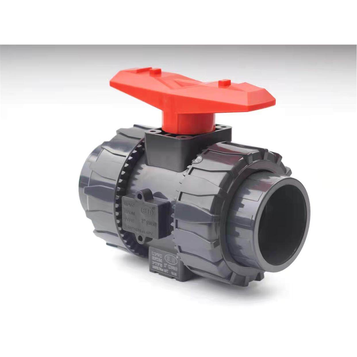 pvc协羽sh双由令球阀sch80美标upvc双活接球阀由令阀dn40 日标jis