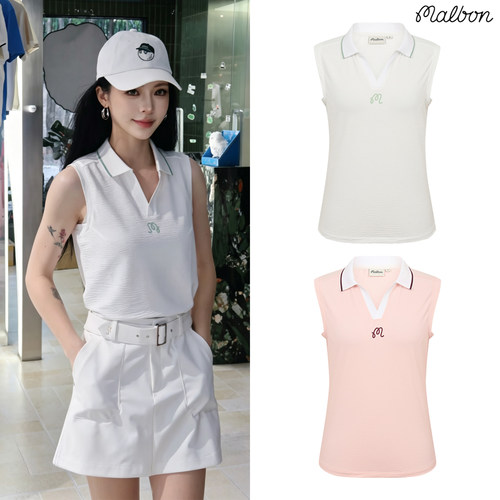 韩国高尔夫服装MALBON女款马甲