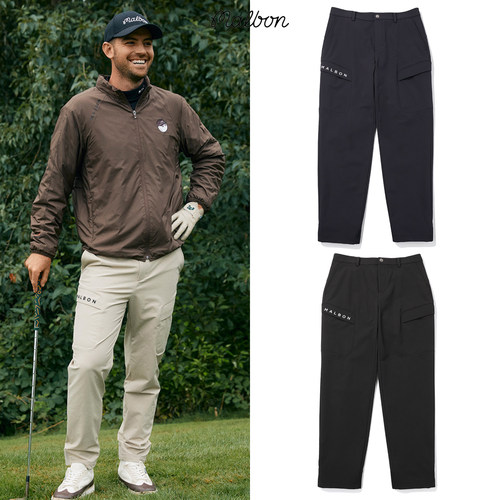 韩国MALBON高尔夫男装速干直筒裤
