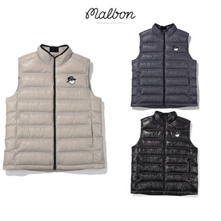 男士 秋冬季 羽绒服亮面运动透气保暖夹棉马甲背心 高尔夫服装 新品