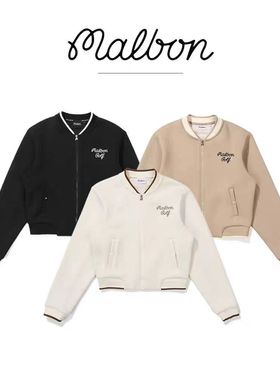 2025秋冬季韩国MALBON高尔夫女装运动休闲时尚外套修身显瘦卫衣