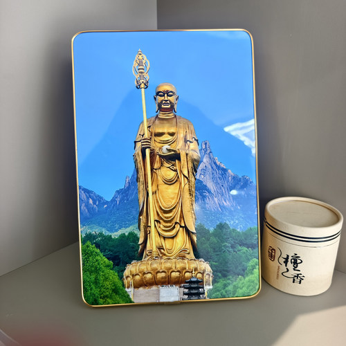 大愿地藏王菩萨画像佛像相框摆件