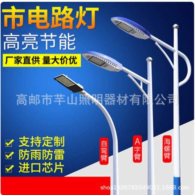 现货加厚LED路灯杆6米8米镀锌喷塑不生锈可做5米7米锥形灯杆,家装灯饰光源,景观庭院灯饰,淘宝优惠券,粉丝福利购,淘宝优惠卷