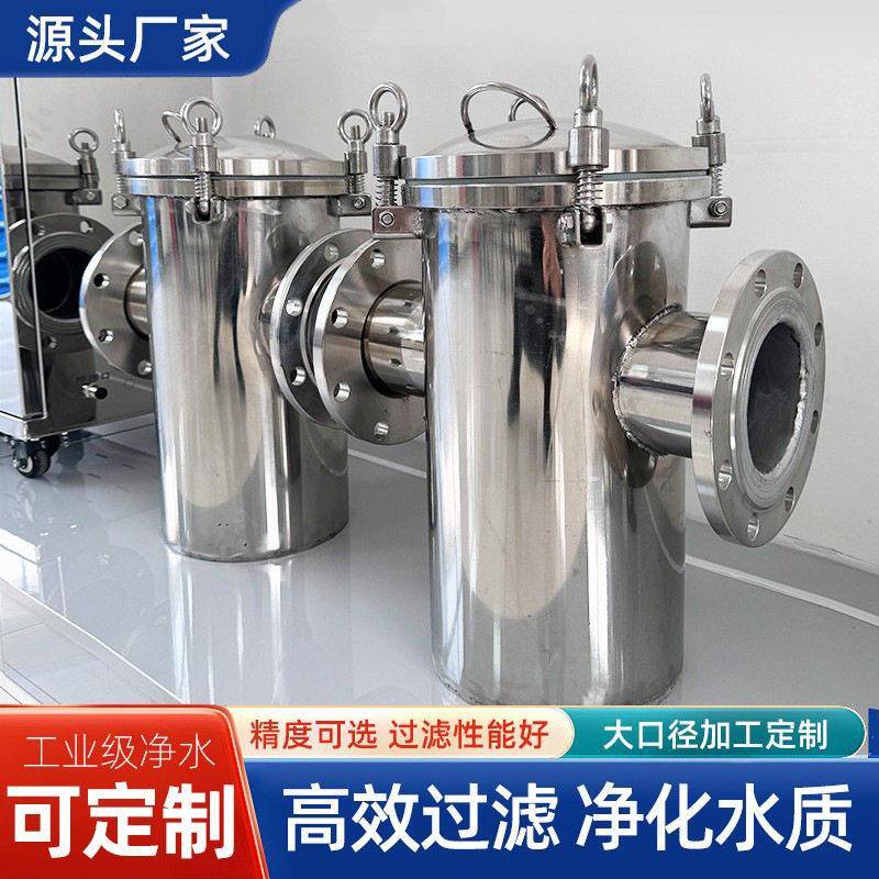 篮式过滤器不锈钢碳钢泳池毛发收集器原油饮料流体大通量精度