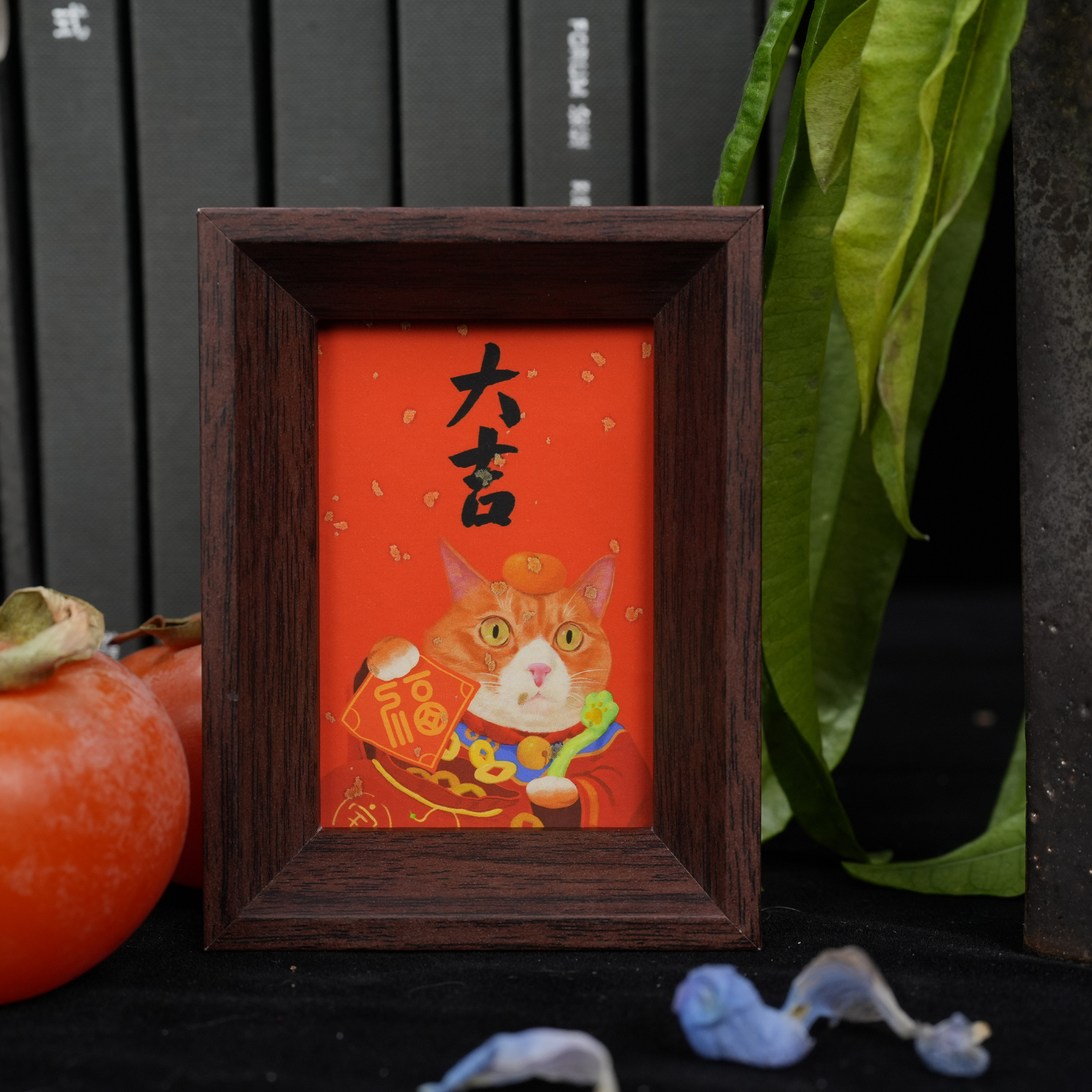 覃斌《福》《禄》《寿》《馗》洒金小摆画含框,家居饰品,桌面摆台画,淘宝优惠券,粉丝福利购,淘宝优惠卷