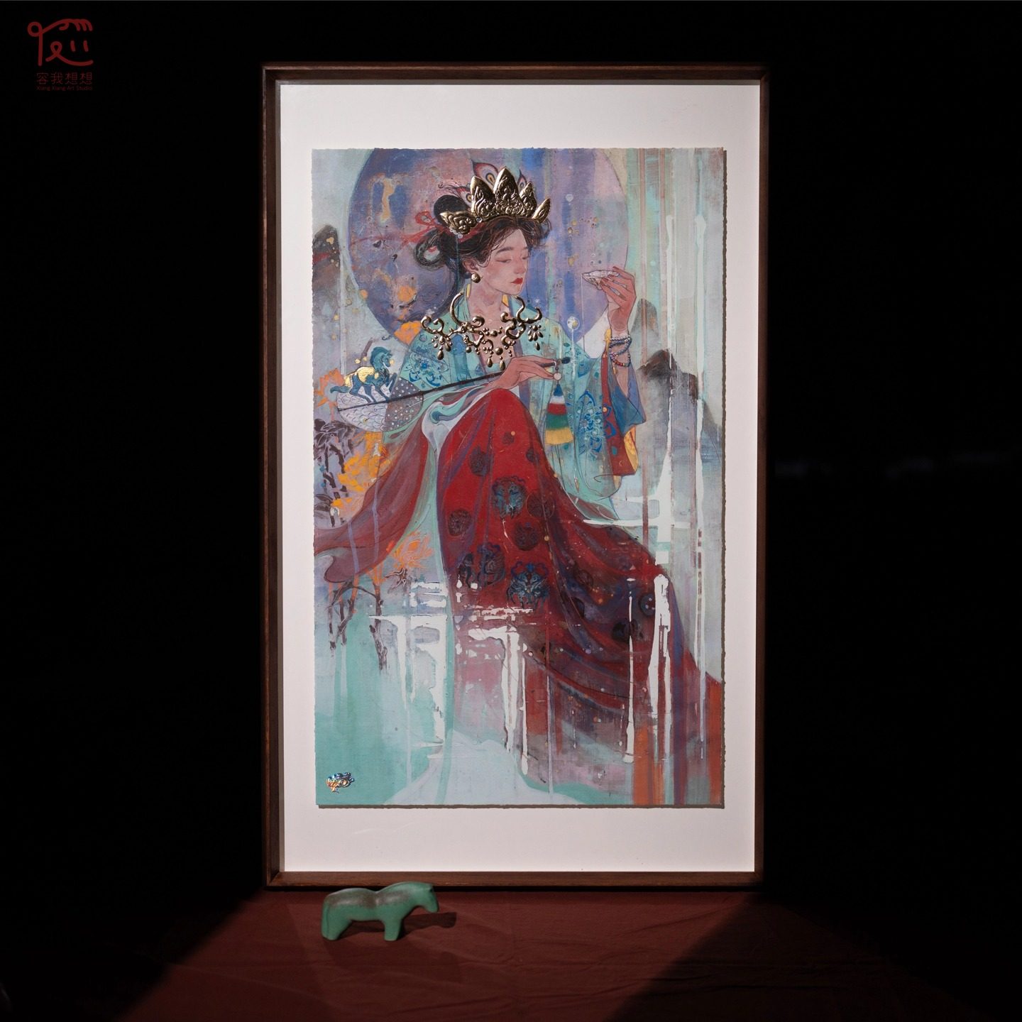 莲羊女财神《扎基拉姆11》限量复制版画|莲羊亲签,家居饰品,现代装饰画,淘宝优惠券,粉丝福利购,淘宝优惠卷